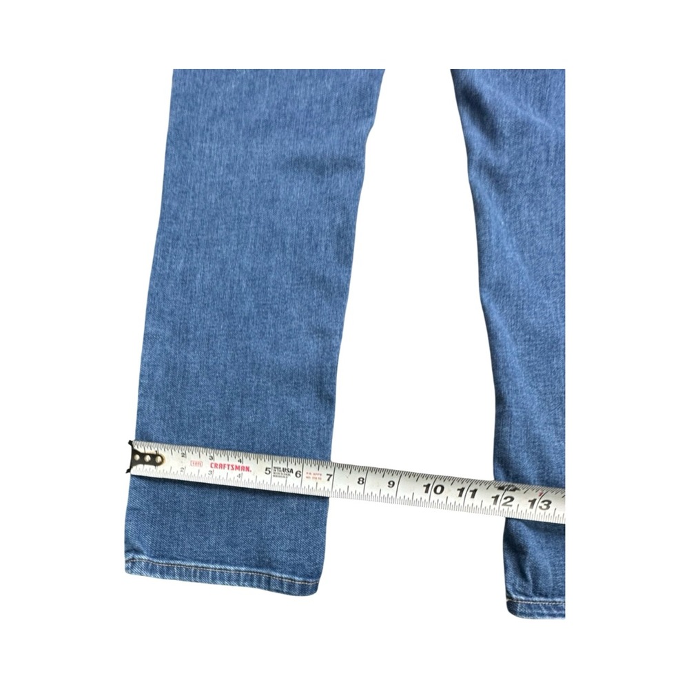 d.jeans Straight Leg Womens 12 Blue Button Fly Stretch Medium Wash Denim Pants - Picture 11 of 12